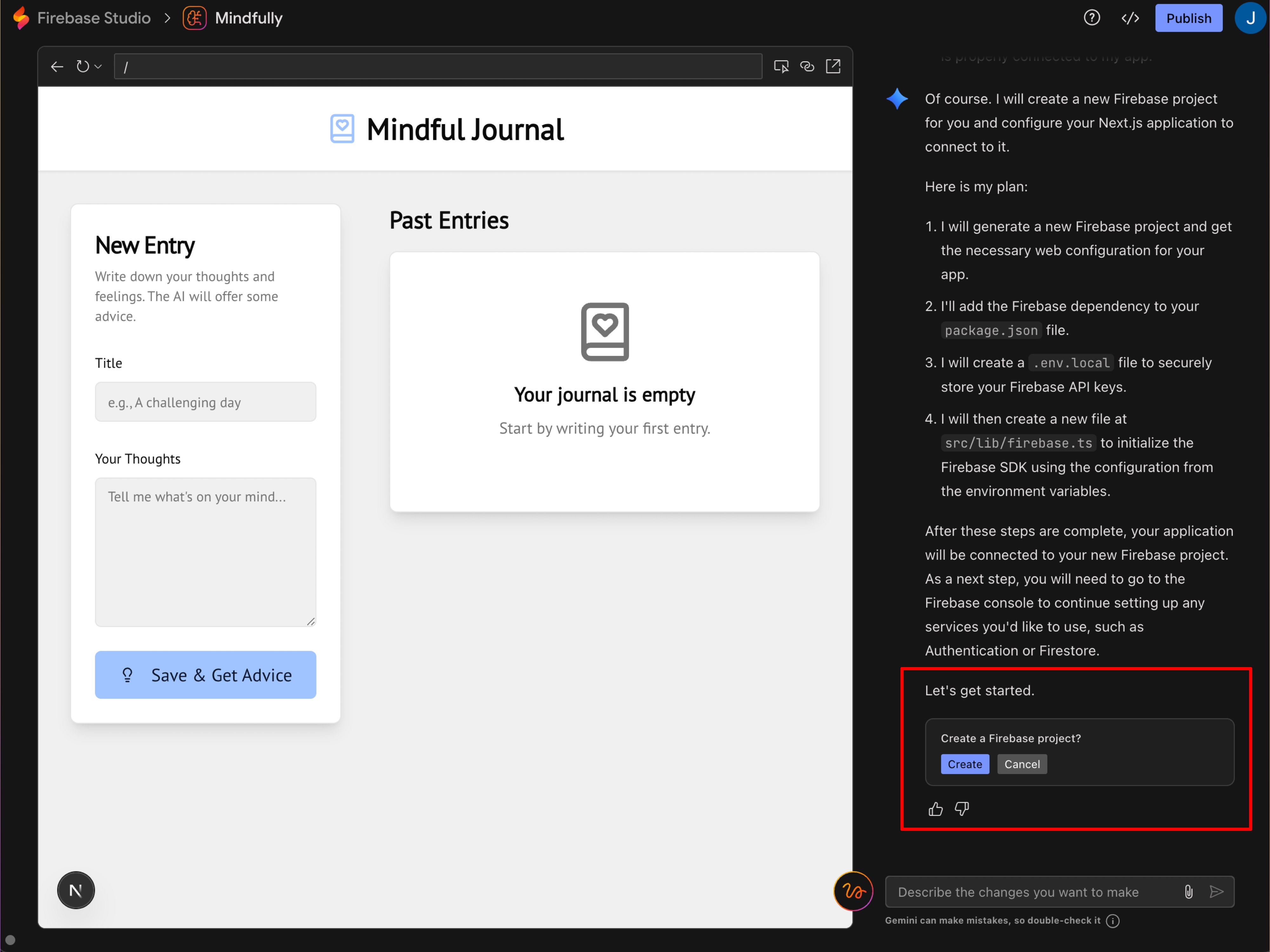 Firebase Create Project
